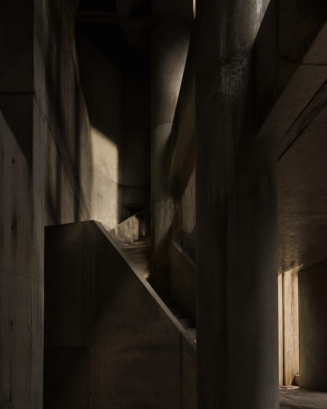 Brutalist concrete stairwell — ZIRRO CONCRETE editorial